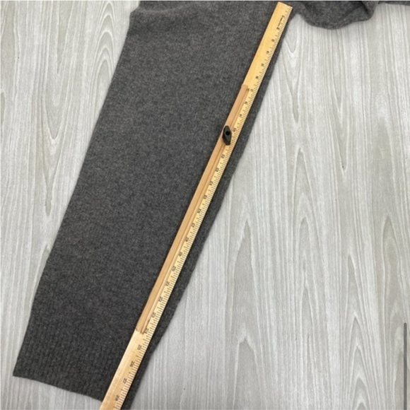 Everlane The Cozy Stretch Wide Leg Wool Blend Sweatpants Dark Gray - Picture 10 of 11